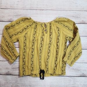 NWOT Gauze boho‎ peasant style top 4T